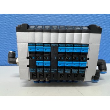 FESTO CPV10-GE-MP-8 w/ CPV-10-VI Pneumatic Solenoid Valve